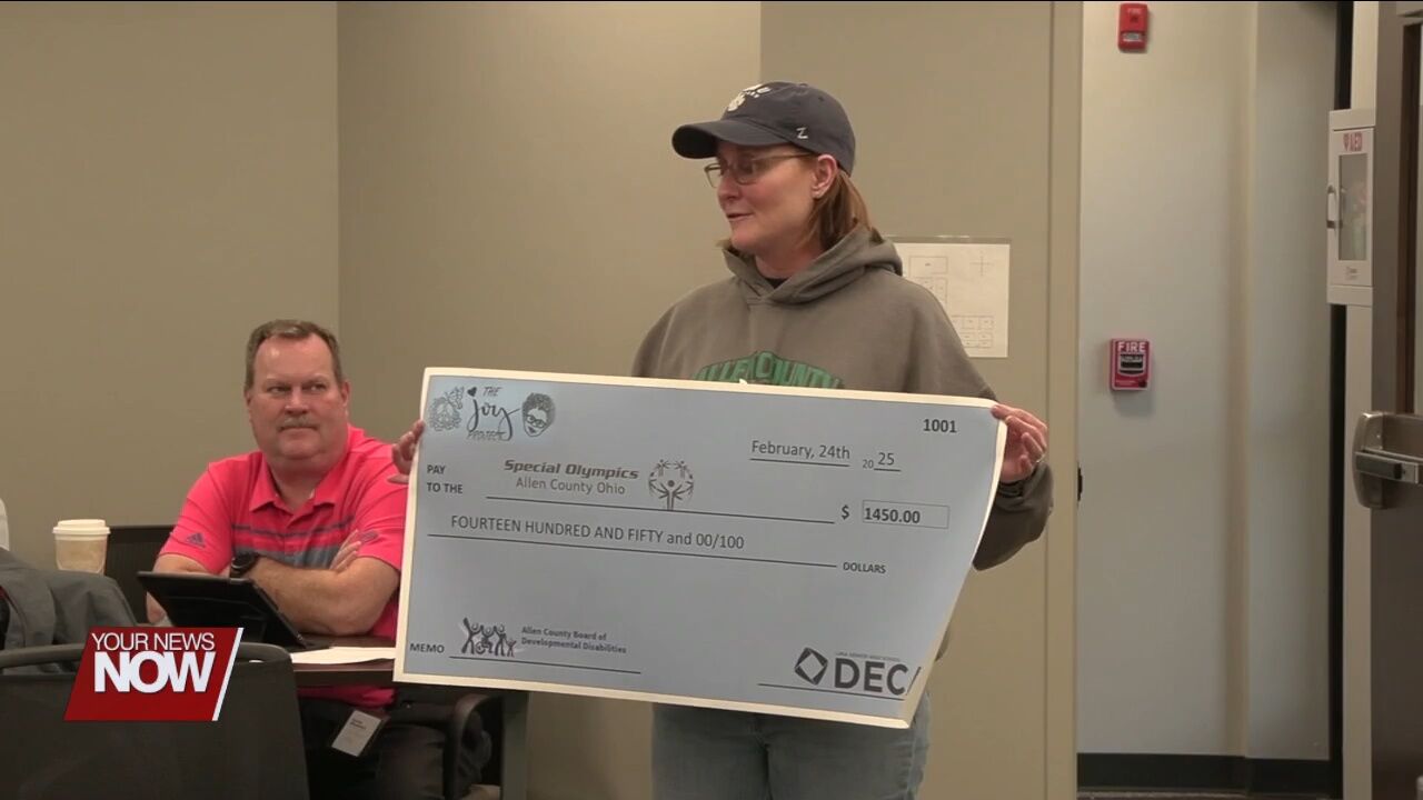 Lima Senior DECA donates over $1,000 to support Special Olympics of Allen County